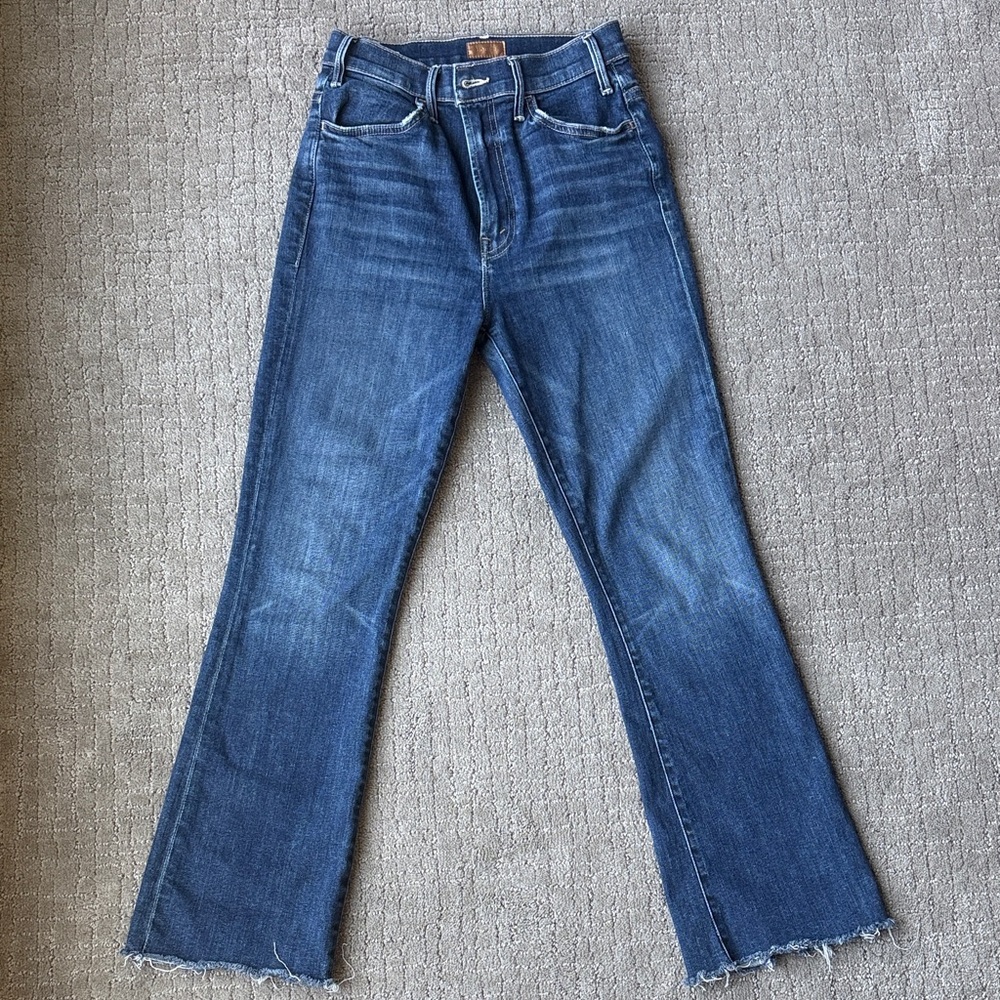 MOTHER Women's Blue Flare Jeans